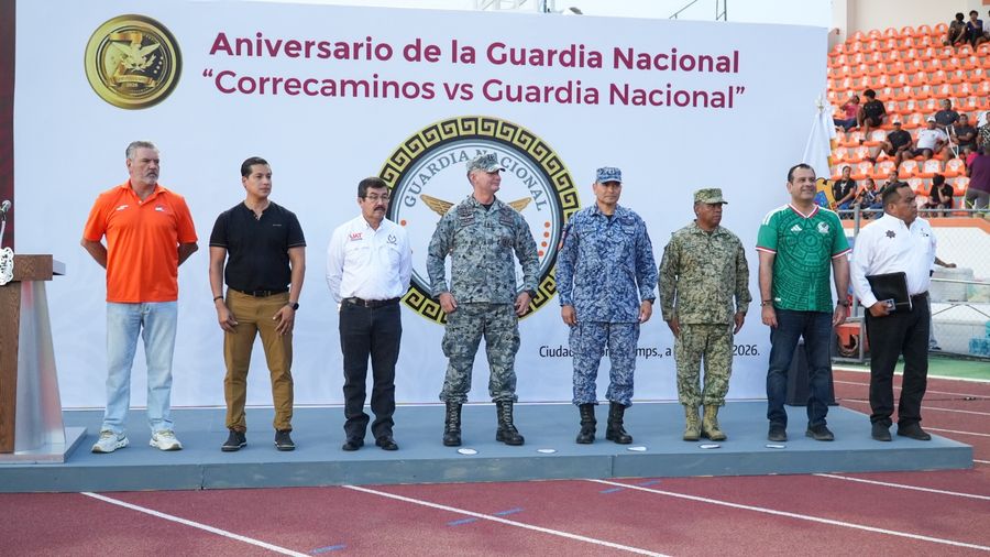 Celebran partido amistoso Correcaminos UAT Premier y Guardia Nacional